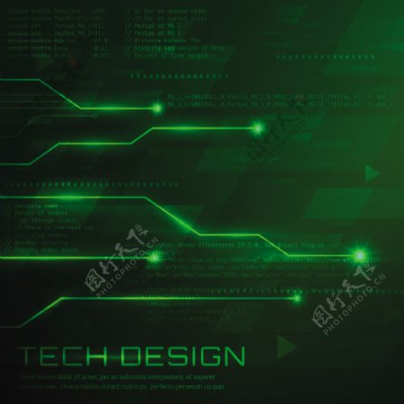 绿色技术背景设计