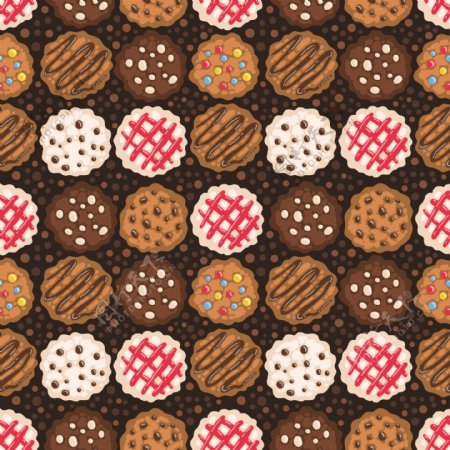 巧克力饼干背景素材