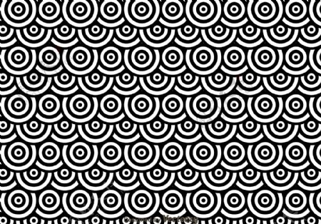 黑色和白色的圆点CirclesPattren