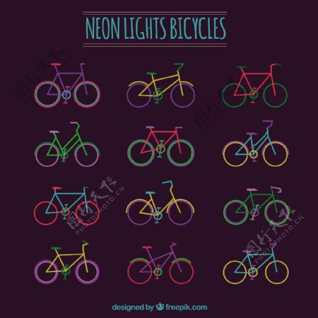 霓虹灯自行车收藏