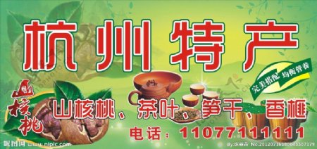 杭州特产山核桃茶叶