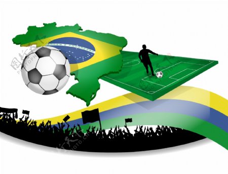 巴西足球素材