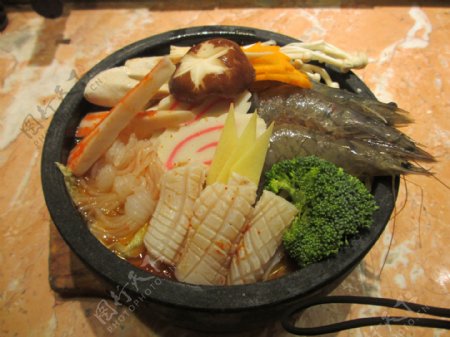 韩式海鲜汤图片