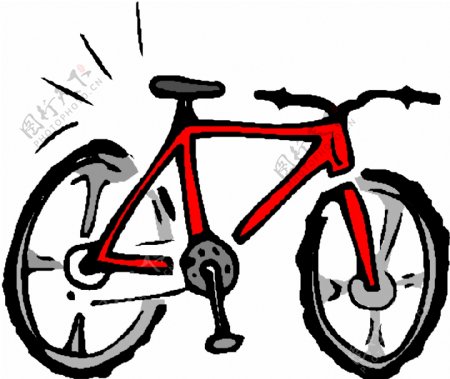 自行车矢量素材EPS格式0043
