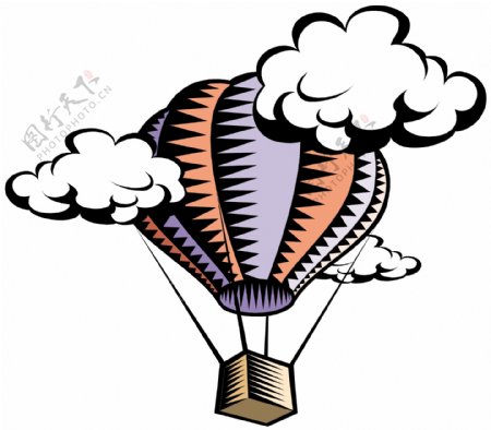 热气球矢量素材EPS格式0020