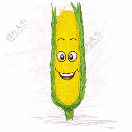 快乐的玉米