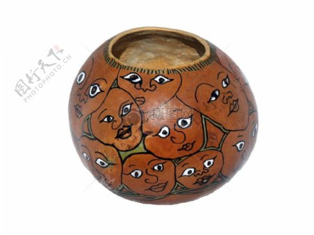 印花式的陶瓷罐