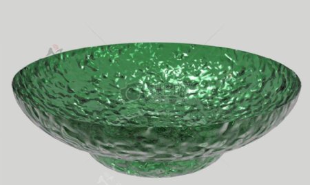 绿色的玻璃碗