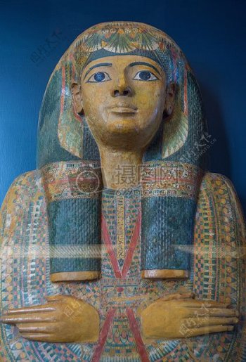 古埃及彩色雕塑
