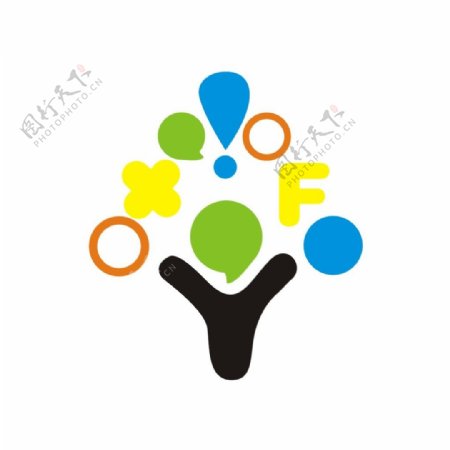 智慧树幼儿园logo设计园徽标志标识