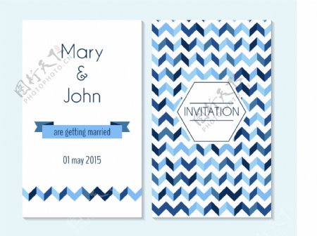 蓝色海军风创意卡片背景素材