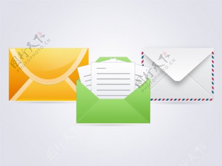 多款网页UI邮箱邮件icon图标设计