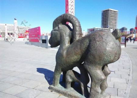 青铜动物雕塑