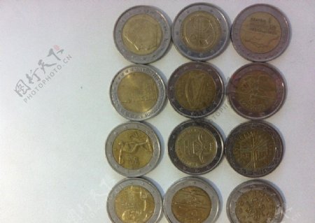 欧盟不同国家硬币