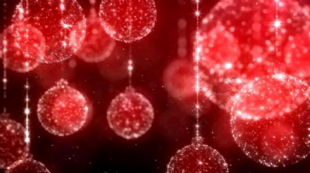 红色光球变换喜庆大气圣诞视频素材