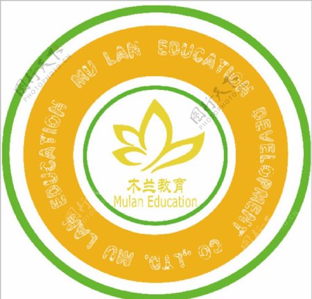 木兰logo校徽原创标志