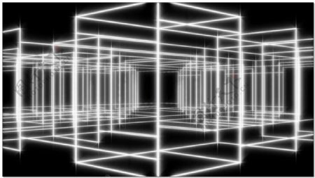 光束方块动态视频素材