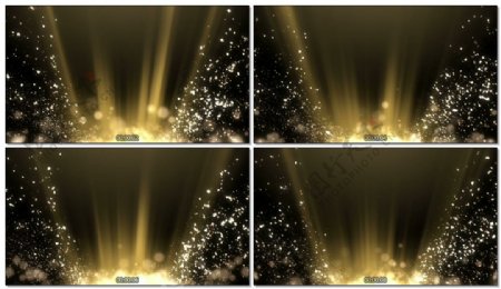 LED舞台金色粒子登场视频背景