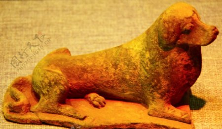 陶瓷狗雕塑摄影