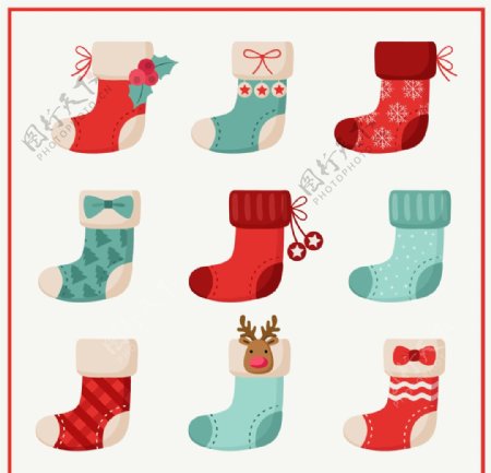 可爱的圣诞袜子
