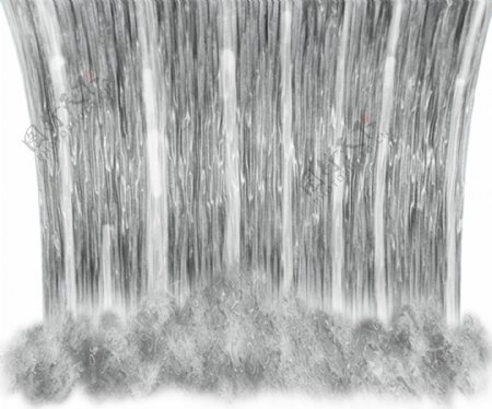 瀑布水流图片免抠png透明素材