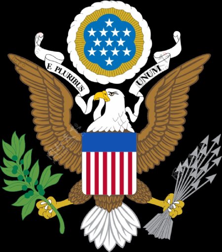 美国鸟形国徽免抠png透明图层素材