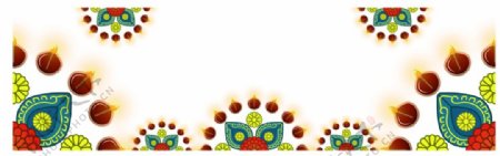 万圣节缤纷彩色花纹纹理