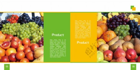 农业农产品绿色食品简约大气环保画册设计