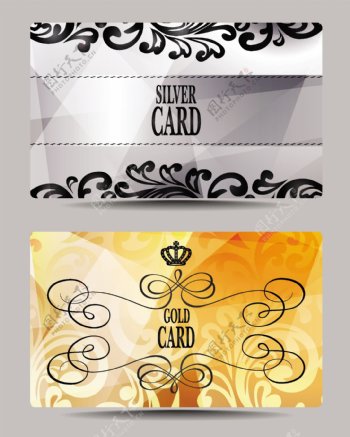 金色vip皇冠会员素材卡片