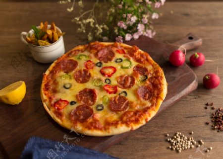 美式水果披萨