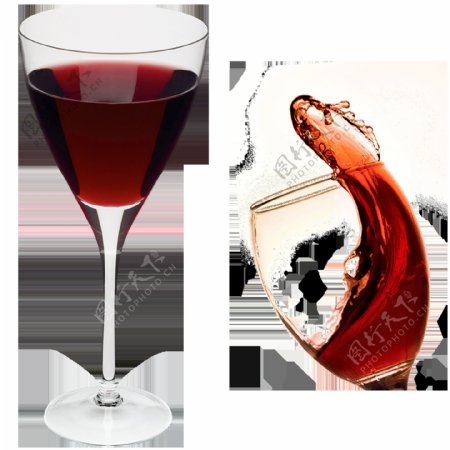 红葡萄酒免抠png透明图层素材