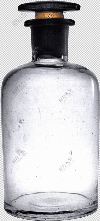 透明空瓶子免抠png透明图层素材