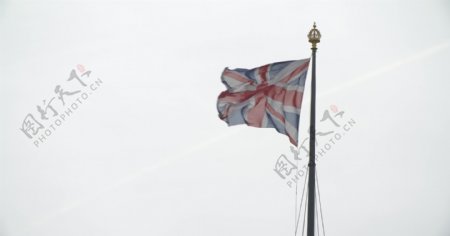 英国国旗在Westminster飘扬