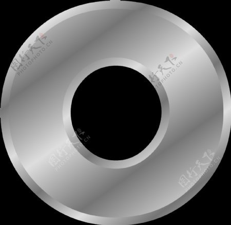 圆环银器免抠png透明图层素材