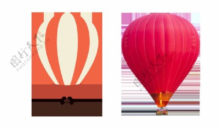 梦幻热气球免抠png透明图层素材