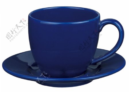 蓝色的杯子免抠png透明图层素材