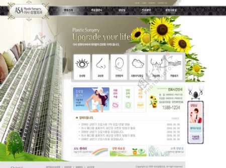 韩国企业类型网页设计模板