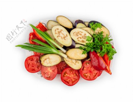 俯视图食物各类品种蔬菜psd源文件