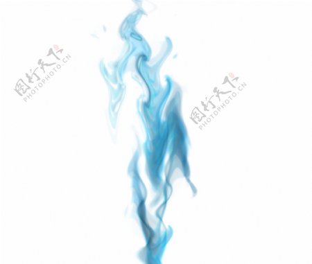 抽象蓝色火焰免抠psd透明素材