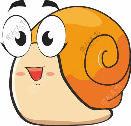 吉祥物蜗牛卡通形象
