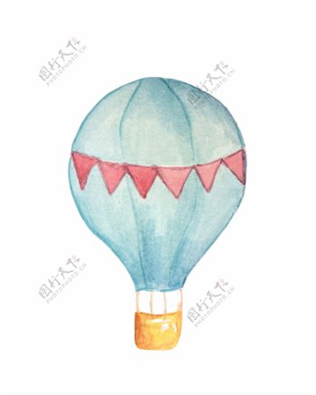 三角气球卡通透明素材