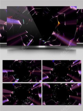 紫色光束质感动态视频素材