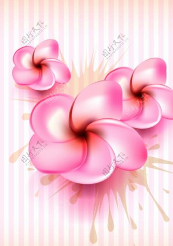 粉色花卉背景装饰