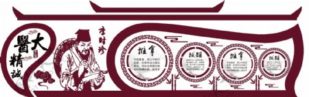 中医文化墙设计模板