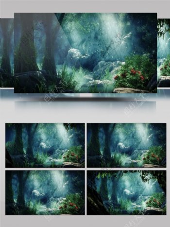 梦幻森林LED动态视频背景