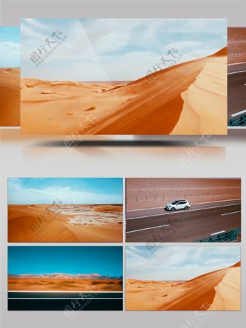 沙漠风景美丽高清视频素材