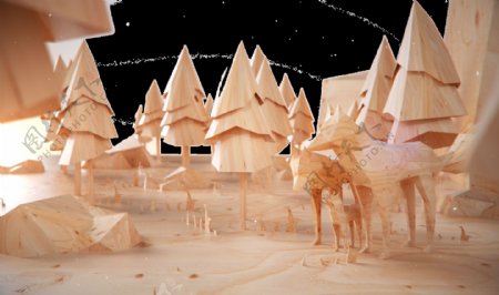 童话建筑三维模型素材