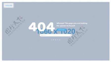 简洁的企业商城购物网站模板之404界面