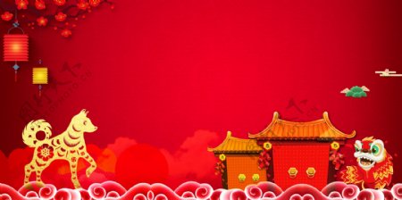 喜庆中国风红色背景