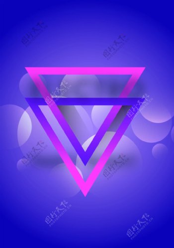 紫色渐变几何拼接矢量背景